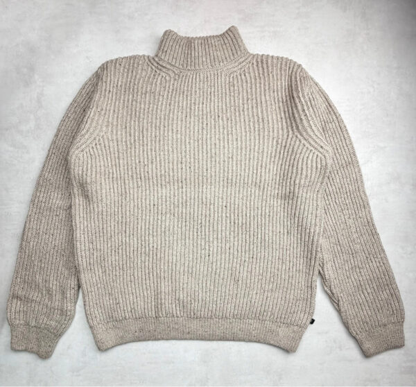 Pull col roulé Wilsin Knit Turtleneck homme beige chiné taille XL — vue 4