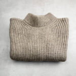 Pull col roulé Wilsin Knit Turtleneck homme beige chiné taille XL — vue 12