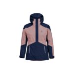Veste de ski à capuche Halti femme rose/bleu marine taille XL / EU 42 / FR 44 (annonce source)