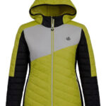 Veste matelassée à capuche Dare2B femme jaune citron taille FR 44 / EU 42 / UK 16 / USA 12-XL — vue 2