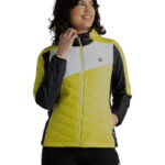 Veste matelassée à capuche Dare2B femme jaune citron taille FR 44 / EU 42 / UK 16 / USA 12-XL — vue 3