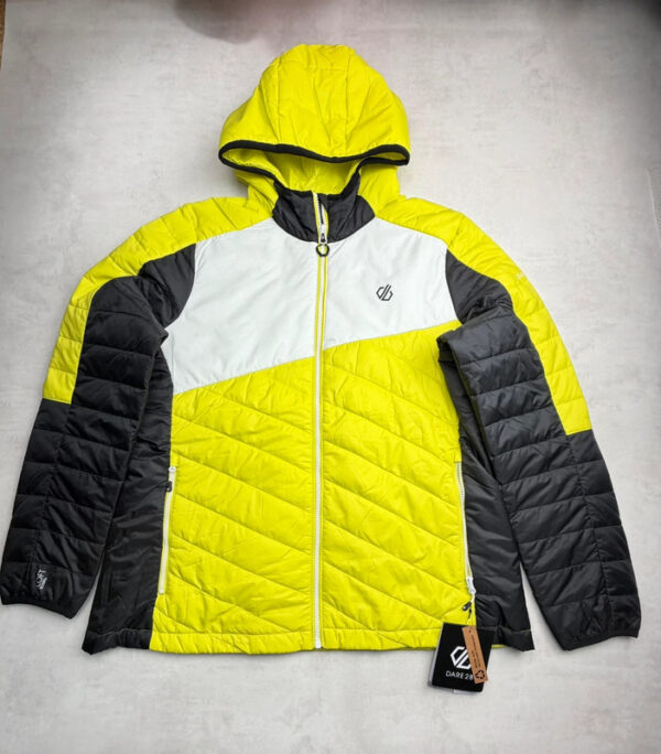 Veste matelassée à capuche Dare2B femme jaune citron taille FR 44 / EU 42 / UK 16 / USA 12-XL — vue 4
