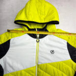 Veste matelassée à capuche Dare2B femme jaune citron taille FR 44 / EU 42 / UK 16 / USA 12-XL — vue 8