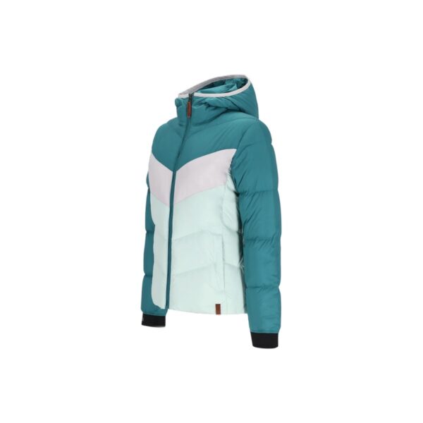 Doudoune à capuche Obermeyer femme vert canard taille S / 36 / 8