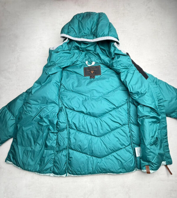 Doudoune à capuche Obermeyer femme vert canard taille S / 36 / 8 — vue 7