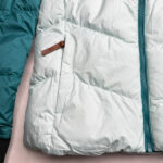 Doudoune à capuche Obermeyer femme vert canard taille S / 36 / 8 — vue 10