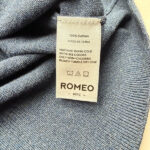 Pull à col rond homme bleu marine chiné taille S — vue 11