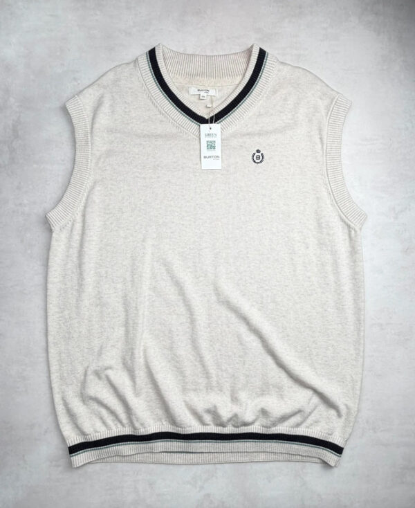 Pull sans manches TORONTC - H SC WIMBLEDON S1 homme écru taille XXL — vue 3