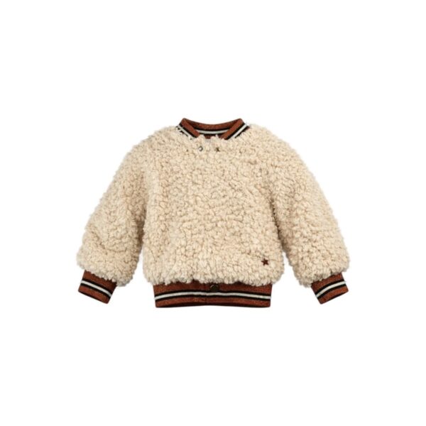 Veste teddy enfant unisexe écru taille 3 ans