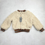 Veste teddy enfant unisexe écru taille 3 ans — vue 3