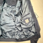 Blouson en cuir Olly Gan Albin homme bleu marine taille XL — vue 6