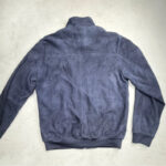 Blouson en cuir Olly Gan Albin homme bleu marine taille XL — vue 9
