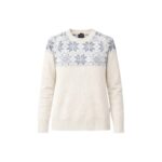 Pull col rond Ulvang Rav Kiby Roundneck Ws femme écru/gris mélangé taille M