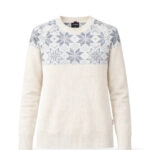 Pull col rond Ulvang Rav Kiby Roundneck Ws femme écru/gris mélangé taille M — vue 2