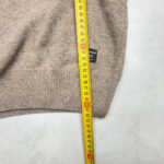 Pull à col V Ulvang Skifer V-neck w/ patches Ws femme beige chiné taille S — vue 9