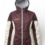 Veste de ski à capuche Rock Experience femme bordeaux taille M — vue 2