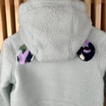 Veste polaire à capuche enfant Obermeyer vert d'eau taille M — vue 4