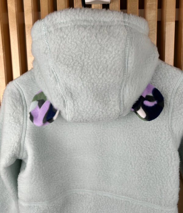 Veste polaire à capuche enfant Obermeyer vert d'eau taille M — vue 4