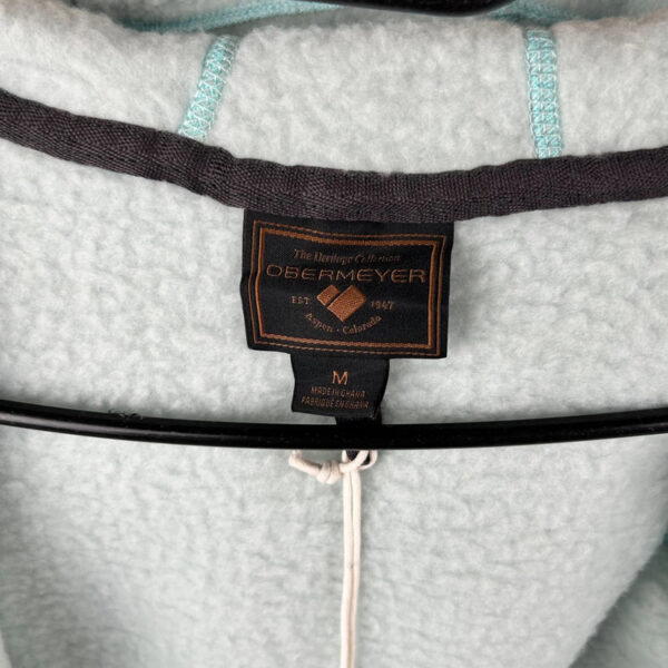 Veste polaire à capuche enfant Obermeyer vert d'eau taille M — vue 6