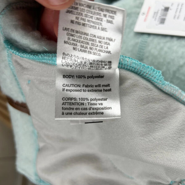 Veste polaire à capuche enfant Obermeyer vert d'eau taille M — vue 8