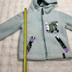 Veste polaire à capuche enfant Obermeyer vert d'eau taille M — vue 9