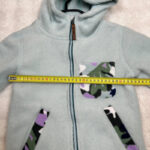 Veste polaire à capuche enfant Obermeyer vert d'eau taille M — vue 10