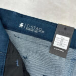 Jean G-Star RAW C-Staq 3D Boyfriend Crop femme bleu denim taille 28/30 — vue 5