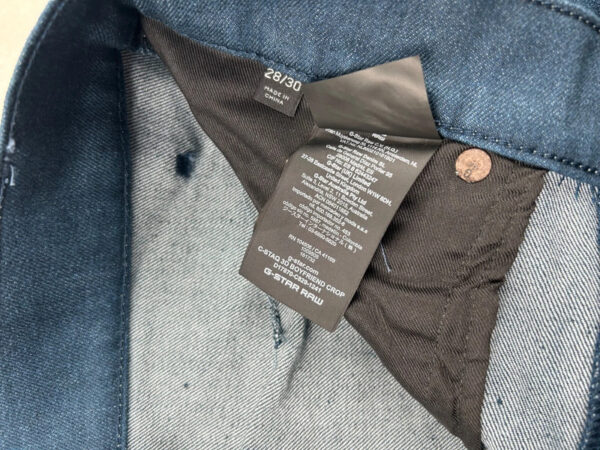 Jean G-Star RAW C-Staq 3D Boyfriend Crop femme bleu denim taille 28/30 — vue 6