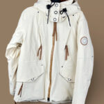 Veste de ski isolante à capuche Obermeyer femme blanc cassé taille S / 36 / 8 — vue 2