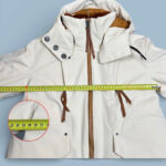 Veste de ski isolante à capuche Obermeyer femme blanc cassé taille S / 36 / 8 — vue 10