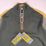 Pull col montant zippé homme vert olive taille M — vue 4