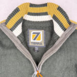 Pull col montant zippé homme vert olive taille M — vue 5