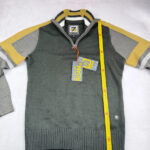 Pull col montant zippé homme vert olive taille M — vue 7