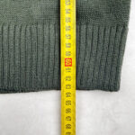 Pull col montant zippé homme vert olive taille M — vue 8