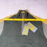 Pull col montant zippé homme vert olive taille M — vue 10