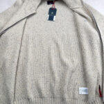 Gilet zippé en maille homme écru chiné taille XXL — vue 14