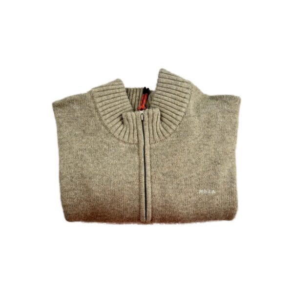Pull camionneur Ohaeawai homme beige chiné taille 3XL