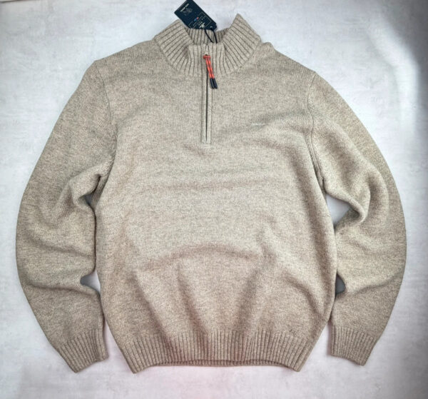 Pull camionneur Ohaeawai homme beige chiné taille 3XL — vue 3