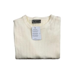 Pull à col rond femme écru taille XXL