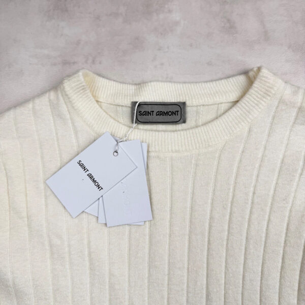 Pull à col rond femme écru taille XXL — vue 5