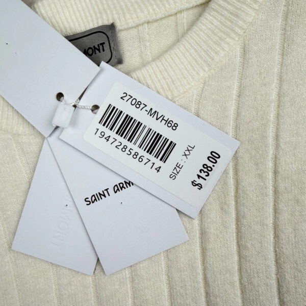 Pull à col rond femme écru taille XXL — vue 7