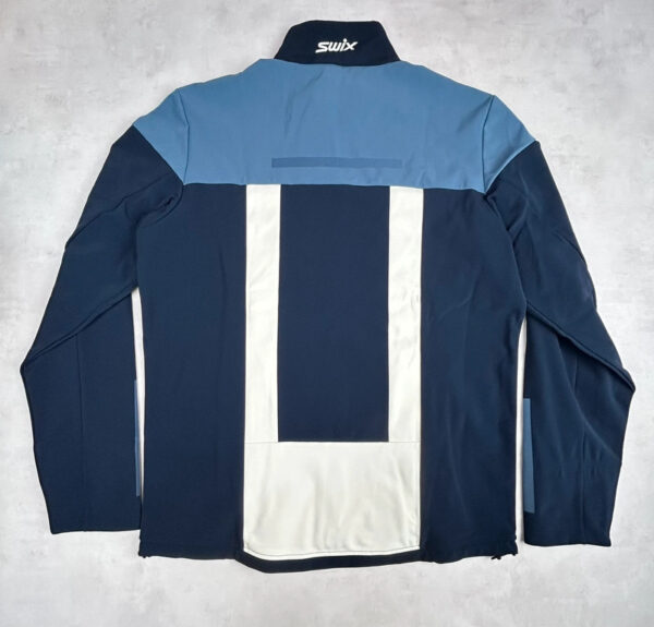 Veste technique zippée Swix Paramount Tech Wool Jacket homme bleu marine/bleu acier taille L — vue 2