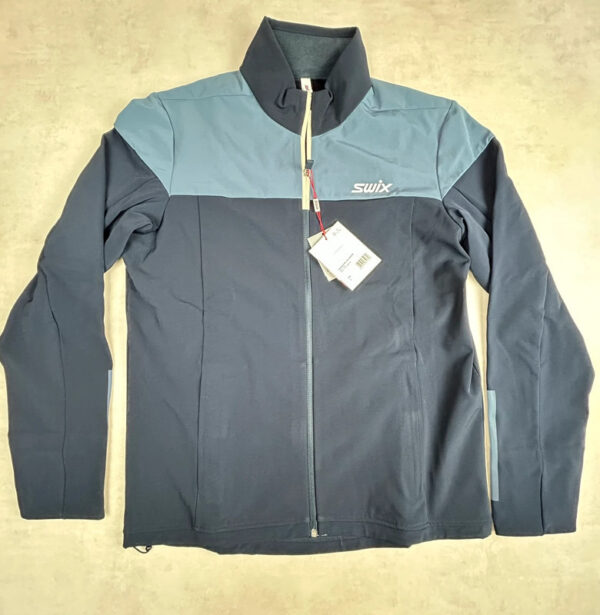 Veste technique zippée Swix Paramount Tech Wool Jacket homme bleu marine/bleu acier taille L — vue 3