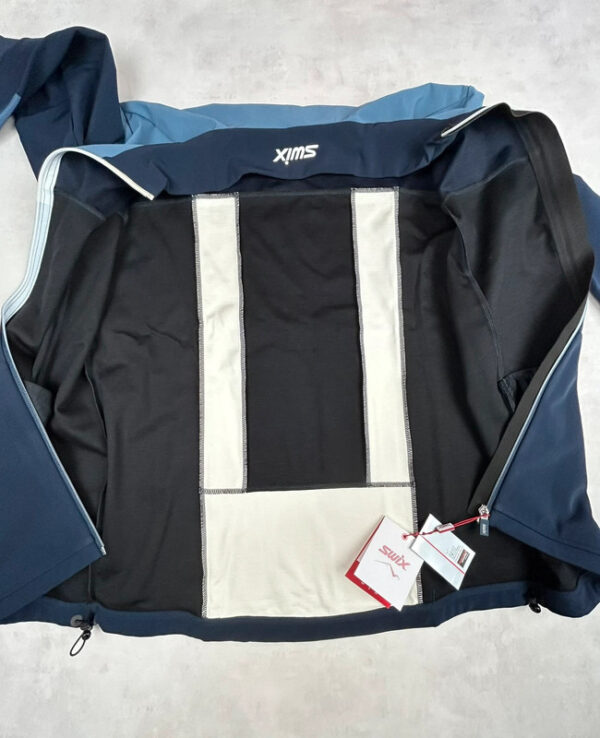 Veste technique zippée Swix Paramount Tech Wool Jacket homme bleu marine/bleu acier taille L — vue 6