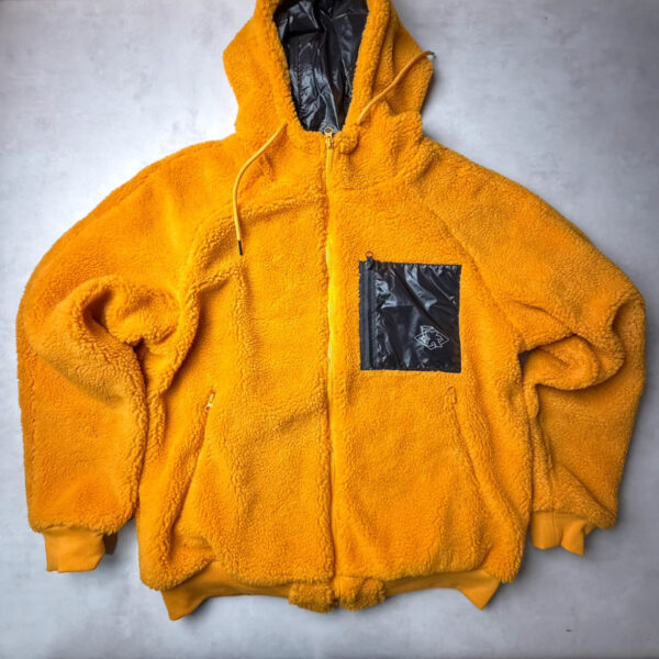Veste sherpa à capuche Gotcha homme orange taille L — vue 2