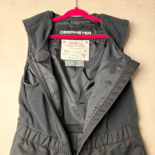 Salopette de ski enfant Obermeyer Outer Limits Pant noir taille 3 ans — vue 5