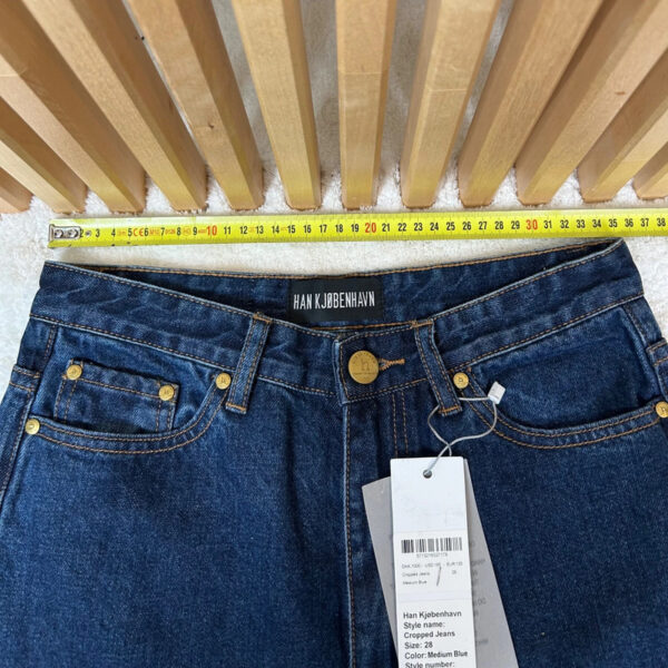Jean cropped Han Kjøbenhavn Cropped Jeans femme bleu moyen taille 28 — vue 6