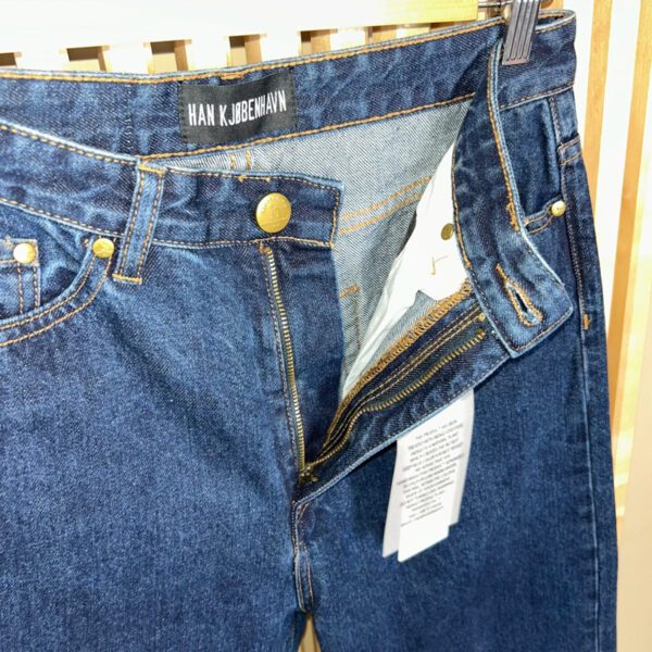 Jean cropped Han Kjøbenhavn Cropped Jeans femme bleu moyen taille 28 — vue 14