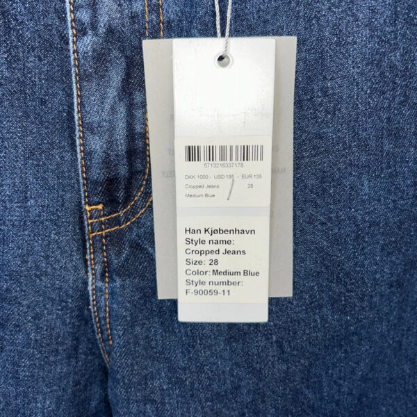 Jean cropped Han Kjøbenhavn Cropped Jeans femme bleu moyen taille 28 — vue 15