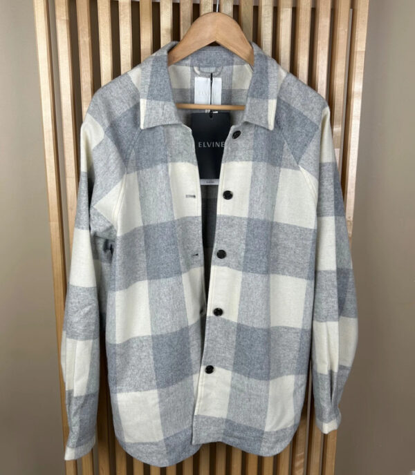 Surchemise Elvine homme gris/écru taille L — vue 2